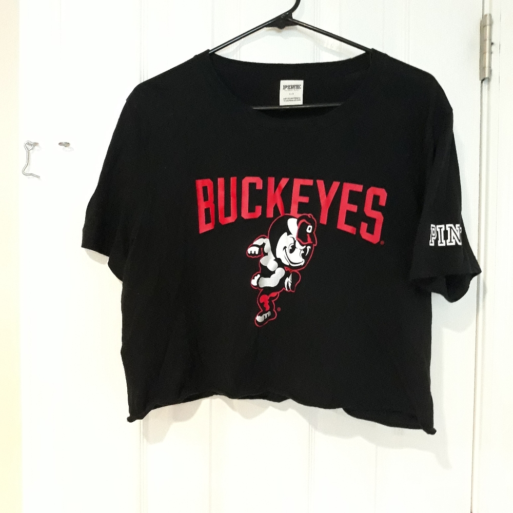 Victoria Secret Pink Ohio State crop top
